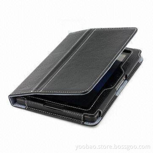 Slim Leather Tablet PC Case, Suitable for BlackBerry Playbook, Available in Black